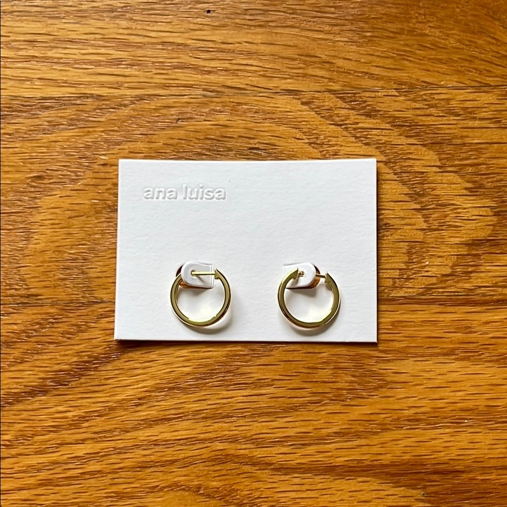 Ana Luisa LO SMALL Gold Hoop Earrings
